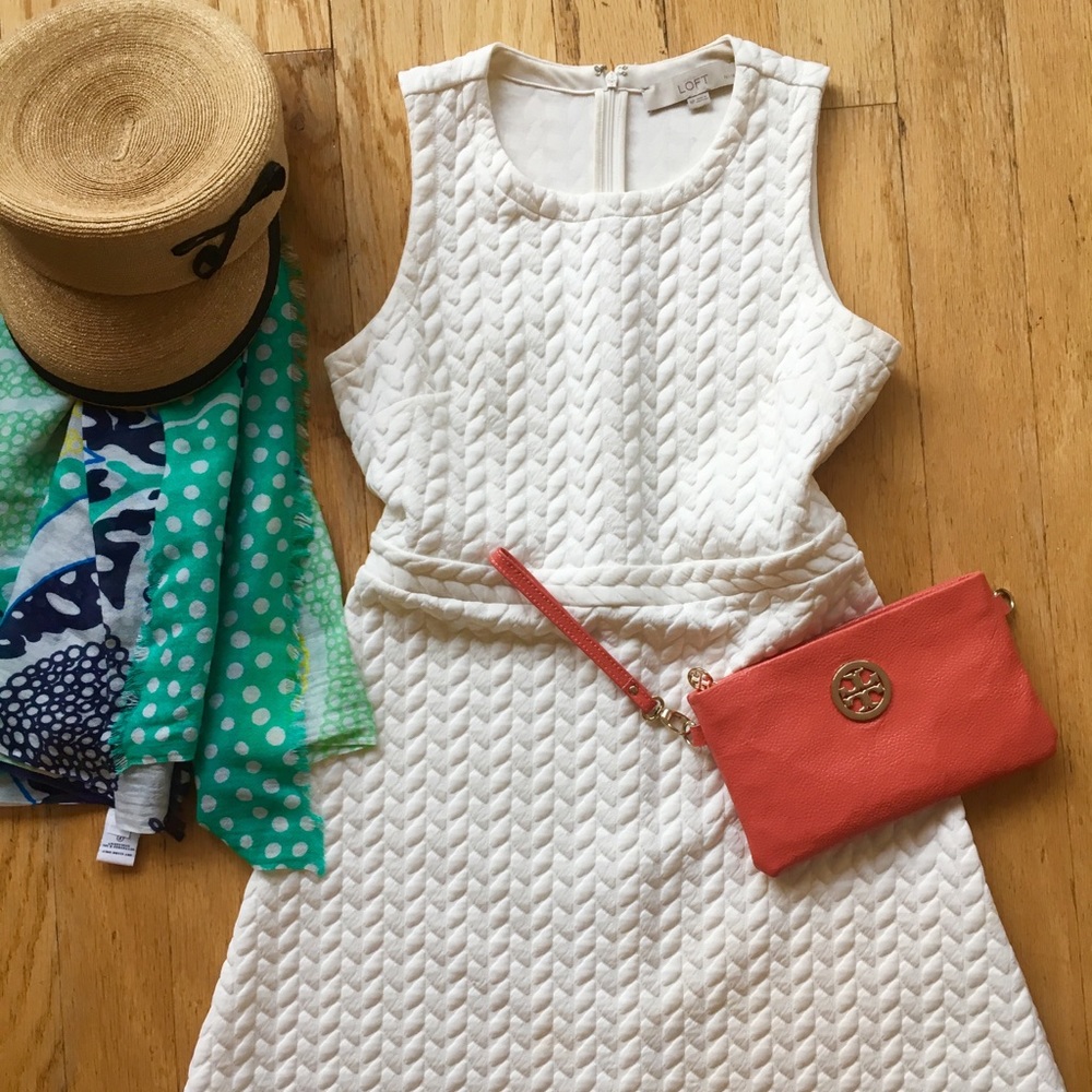 LOFT White Dress